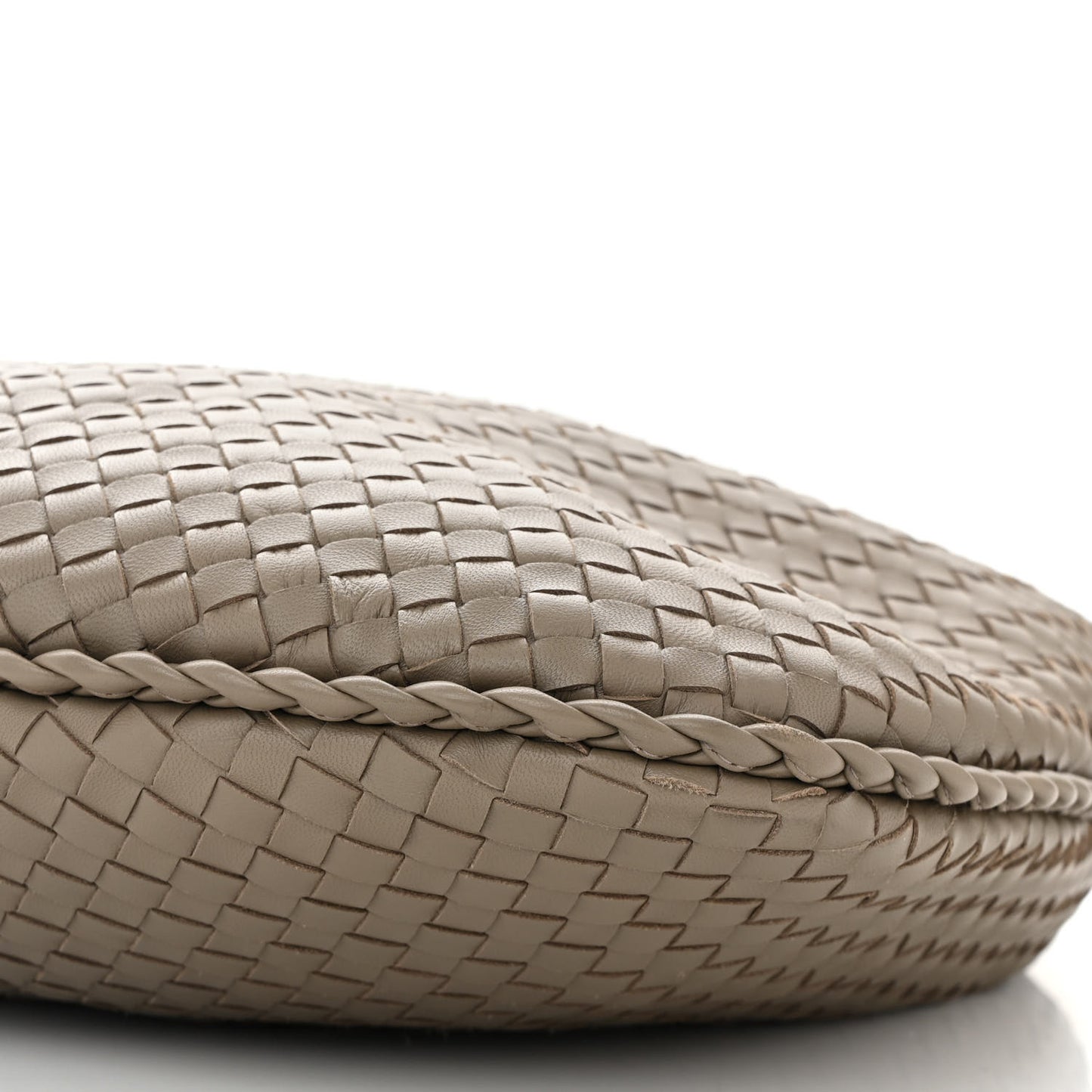 Nappa Intrecciato Large Veneta Hobo Fume