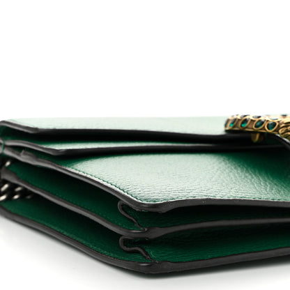 Gucci Pebbled Calfskin Small Dionysus Shoulder Bag Emerald 9 of 10