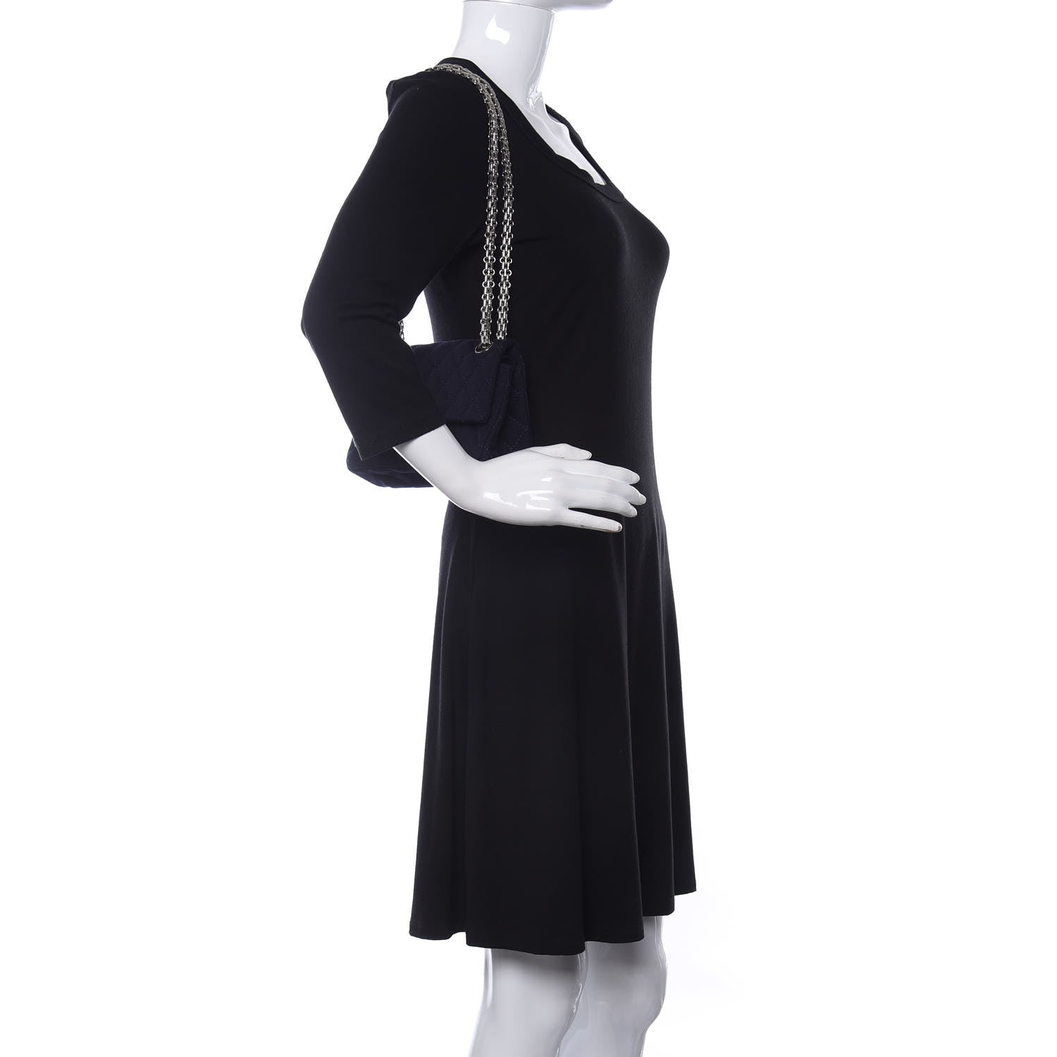 Chanel Jersey Quilted 2.55 Reissue Mini Flap Navy Blue 2 of 11