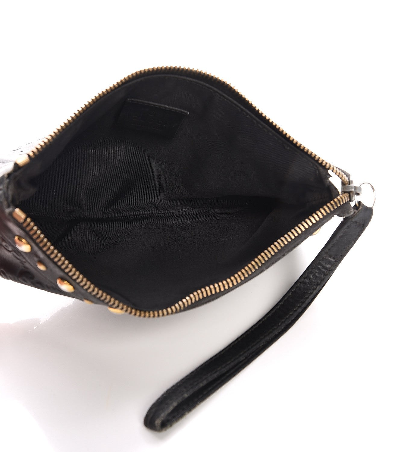 Guccissima Babouska Wristlet Black
