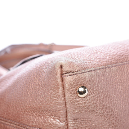 Gucci Metallic Cellarius Calfskin Small Soho Top Handle Satchel Pink 11 of 18