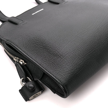 Balenciaga Calfskin Small Miami Tote Bag Black 9 of 10