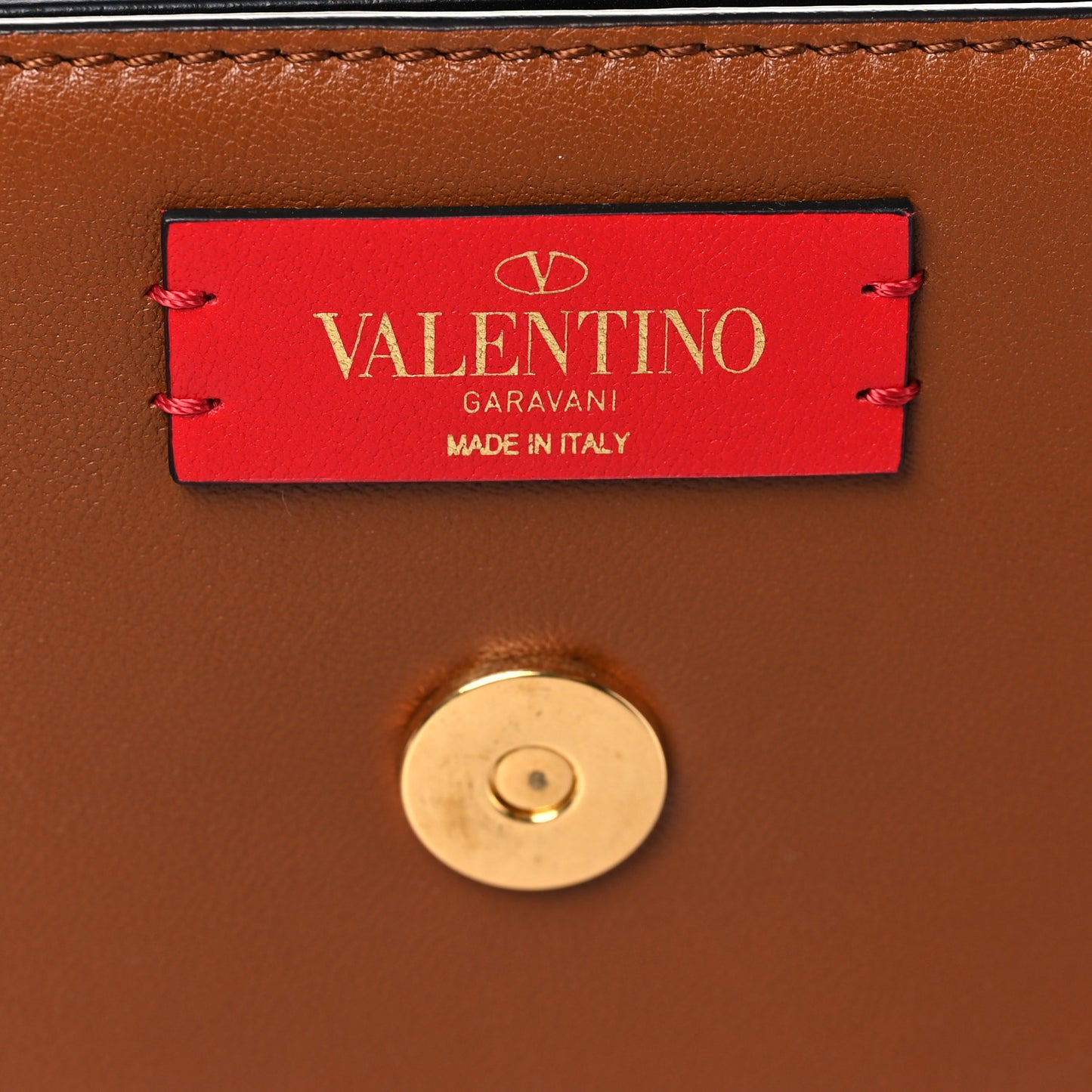 Smooth Calfskin Supervee Shoulder Bag Saddle Brown