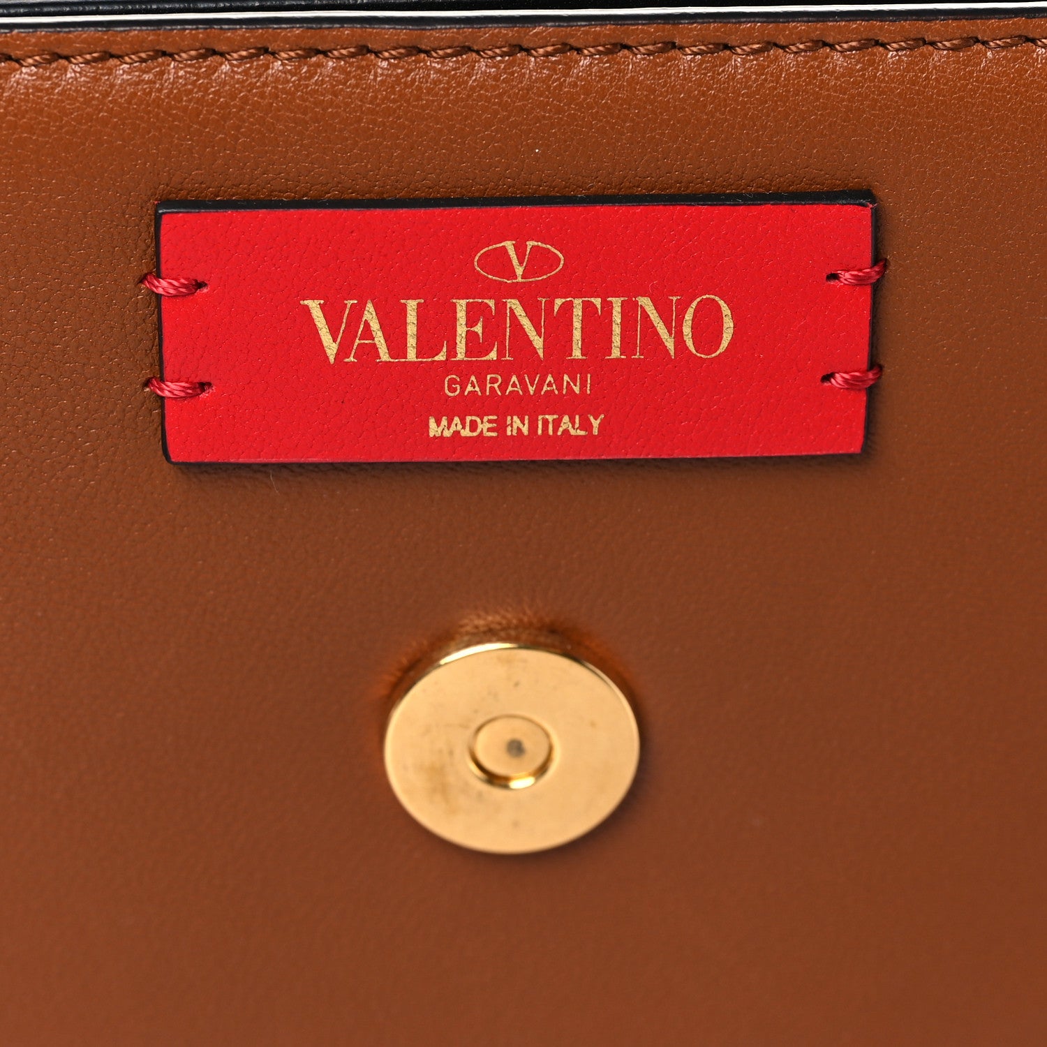 Valentino Garavani Smooth Calfskin Supervee Shoulder Bag Saddle Brown 6 of 8
