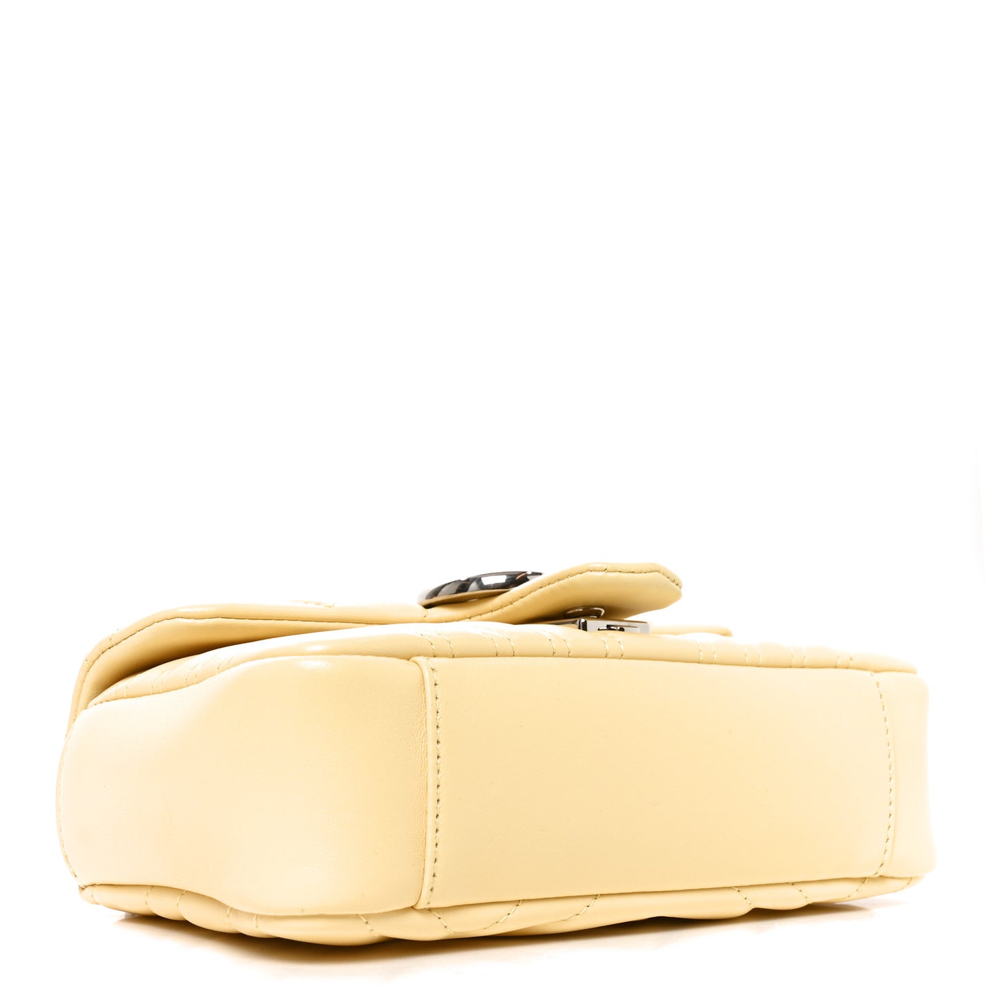 Lambskin Matelasse Small GG Marmont Shoulder Bag Yellow