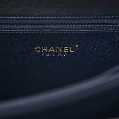 Chanel Caviar Quilted Medium CC Filigree Vanity Case Navy 6 of 12