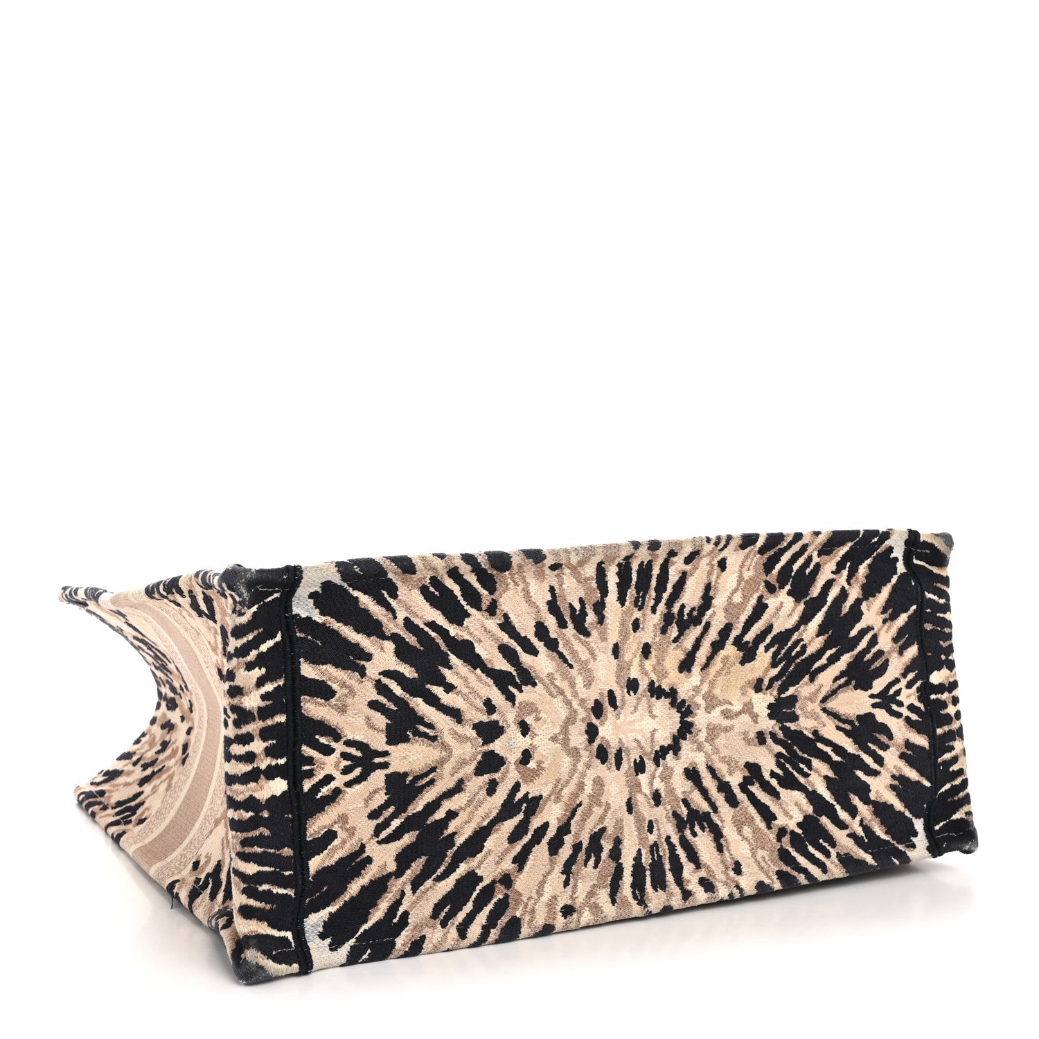 Christian Dior Canvas Embroidered Tie Dye Large Book Tote