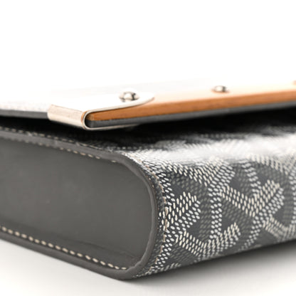 Goyard Goyardine Monte Carlo Bois Clutch With Strap Gray 8 of 12