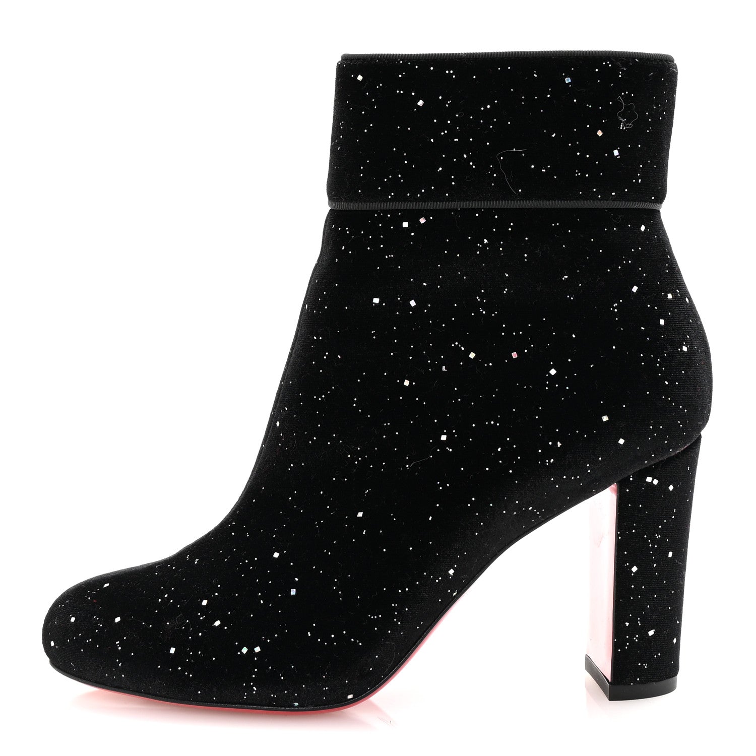 Christian Louboutin Velvet Galactica Moulamax 85 Booties 36.5 Black 1 of 8