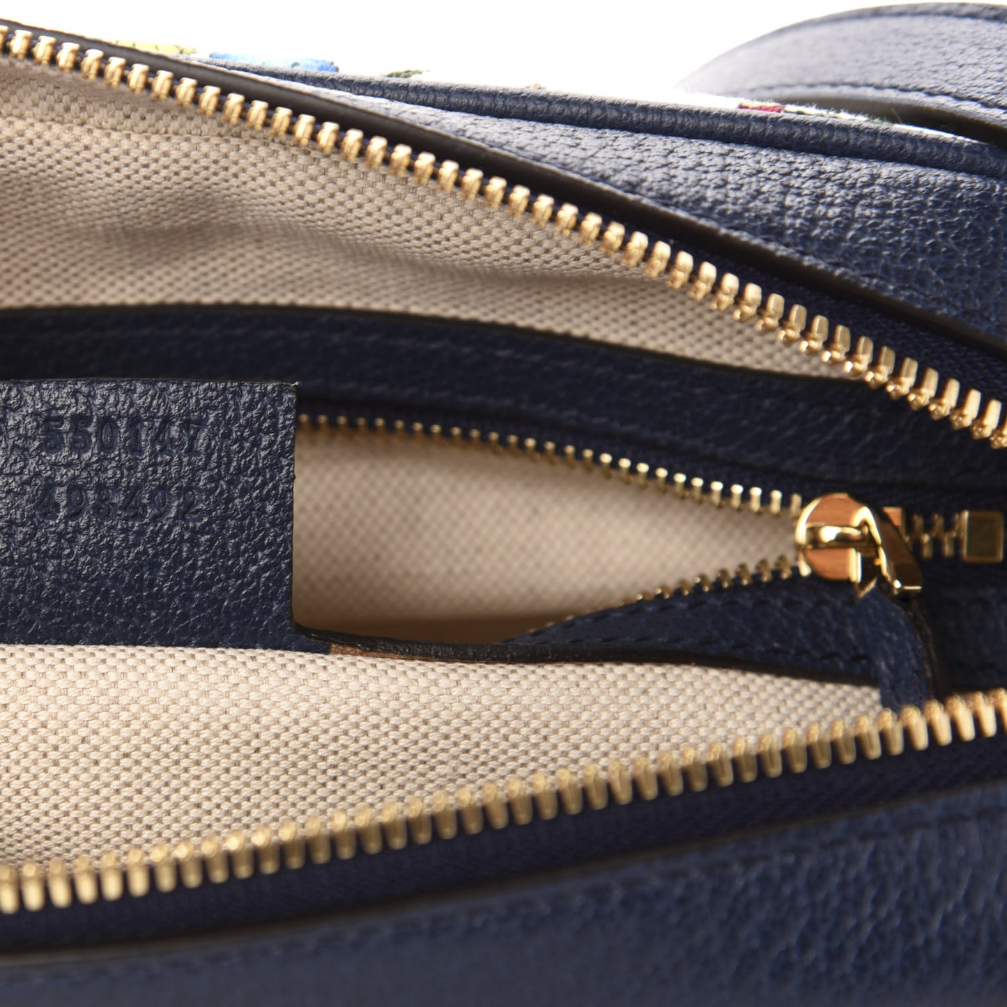 Canvas Flora Floral Shoulder Bag White Blue Agata Mulitcolor