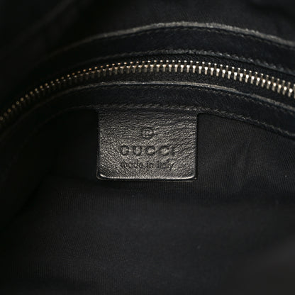 Gucci Calfskin Peggy Bamboo Top Handle Hobo Black 6 of 10