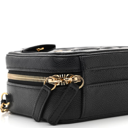 Chanel Caviar Quilted Small CC Filigree Vanity Case Black 9 of 10