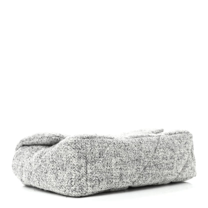 Chanel Tweed Quilted Large Chanel 19 Flap Grey 3 of 9