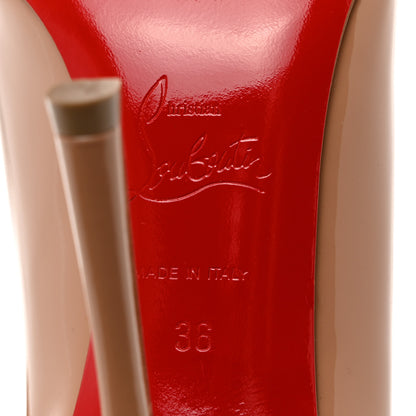 Christian Louboutin Patent Yootish 100 Pumps 36 Nude 6 of 8