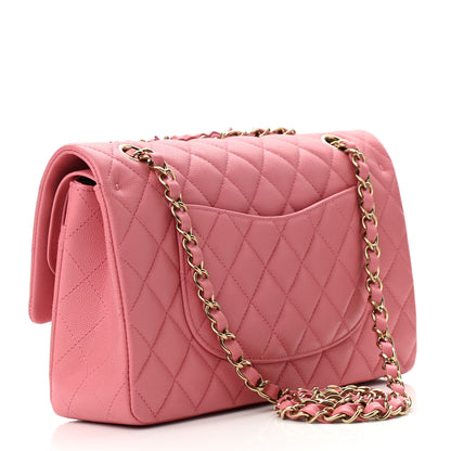 Chanel Caviar Quilted Medium Double Flap Pink 2 of 10
