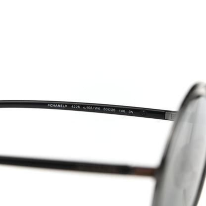 Chanel Round Sunglasses 4226 Black 5 of 8