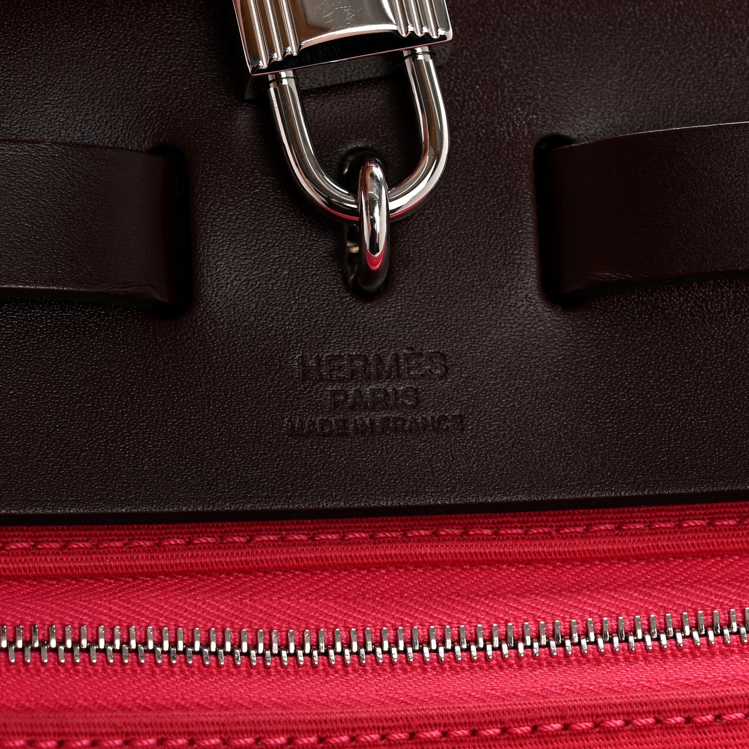 Hermes Military Toile Vache Hunter Tri-Color Herbag Zip Retourne 31 PM Rouge H Rouge Sellier Rose Mexico 7 of 14