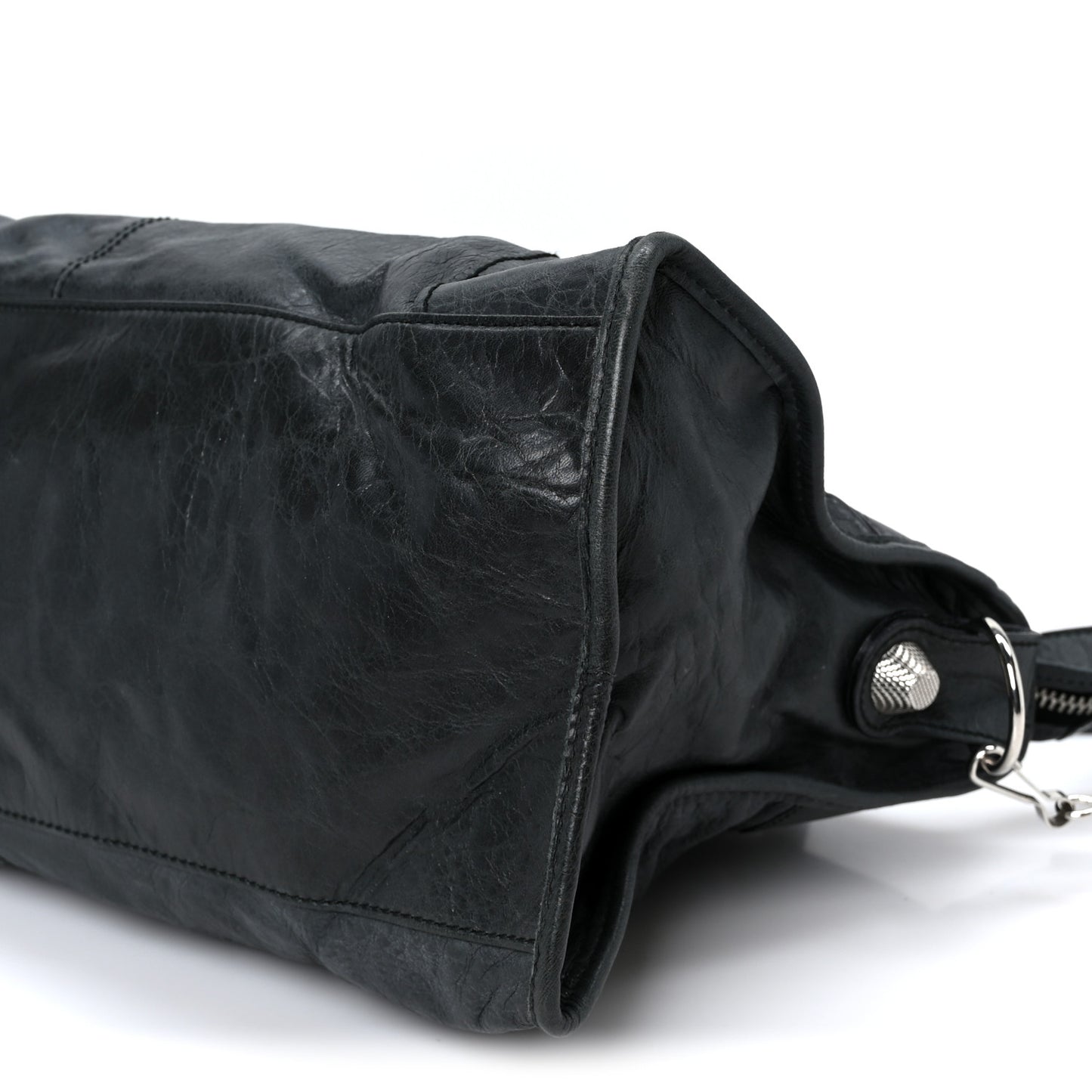 Agneau Giant 21 Silver Hardware Part Time Black