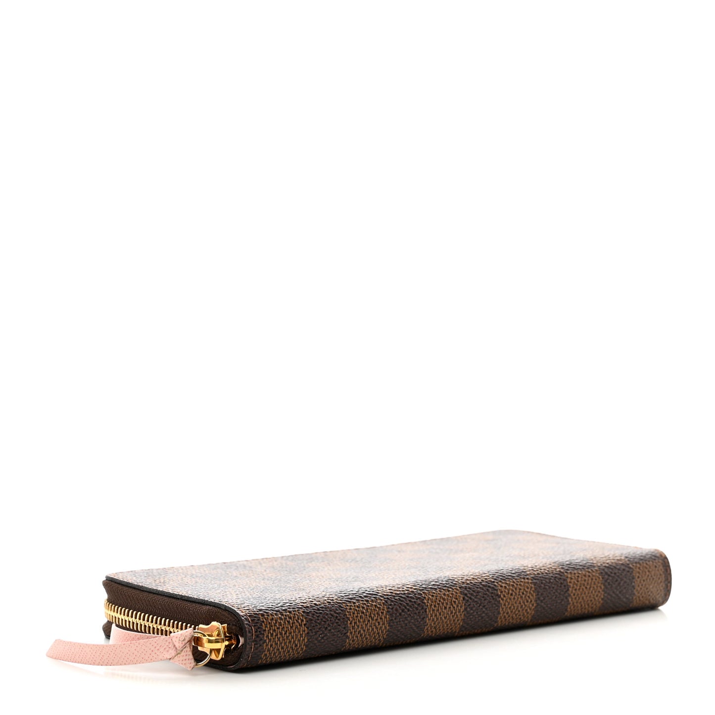 Damier Ebene Clemence Wallet Rose Ballerine