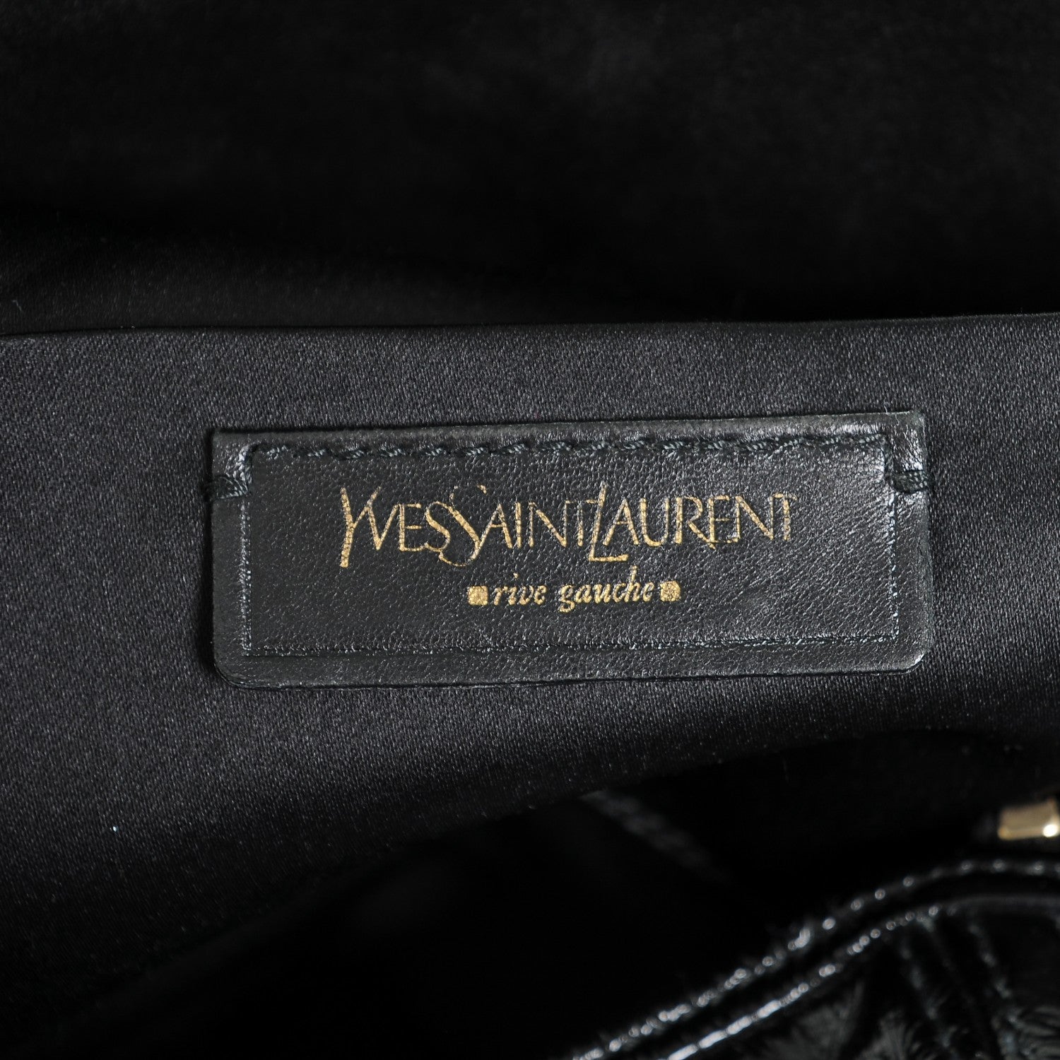 Saint Laurent Patent Crocodile Embossed Medium Downtown Tote Black 6 of 7
