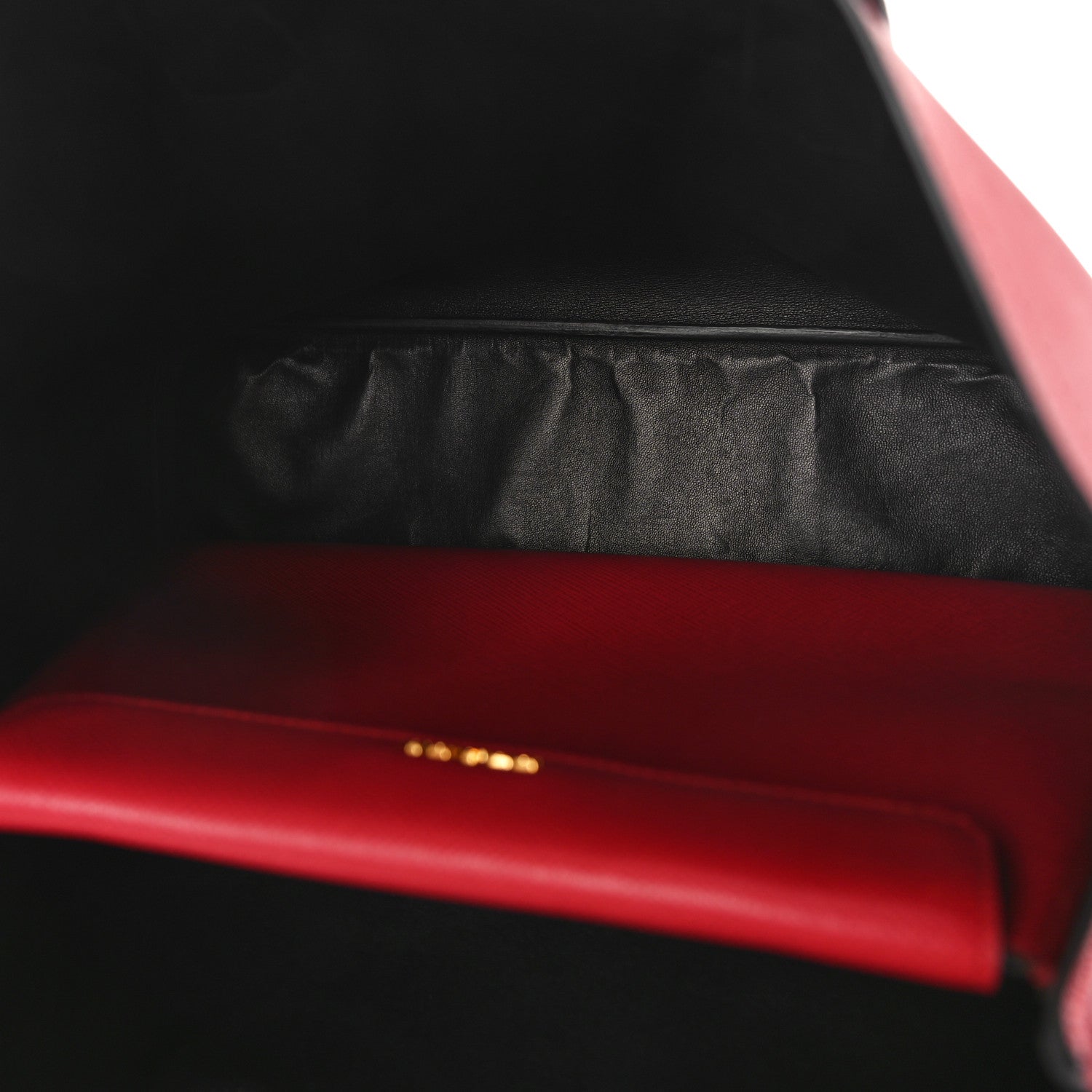 Prada Saffiano Cuir Medium Double Bag Fuoco Black 5 of 13