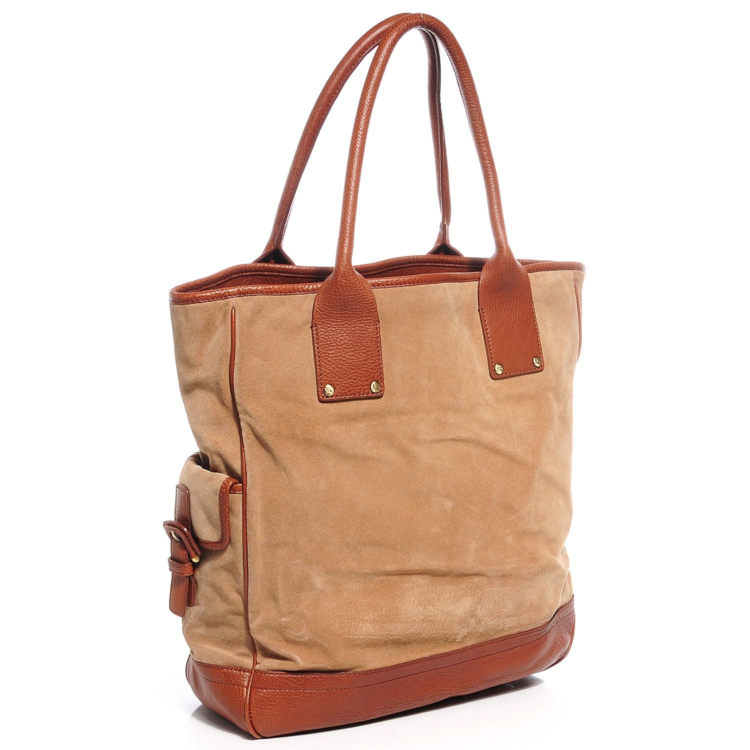 Burberry Suede Logo Tote 3 of 7