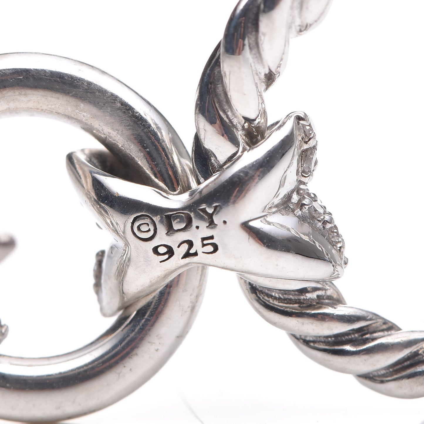 Sterling Silver Diamond X Triple Drop Earrings