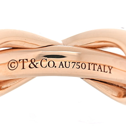 Tiffany 18K Rose Gold Diamond Infinity Ring 47 4 4 of 4