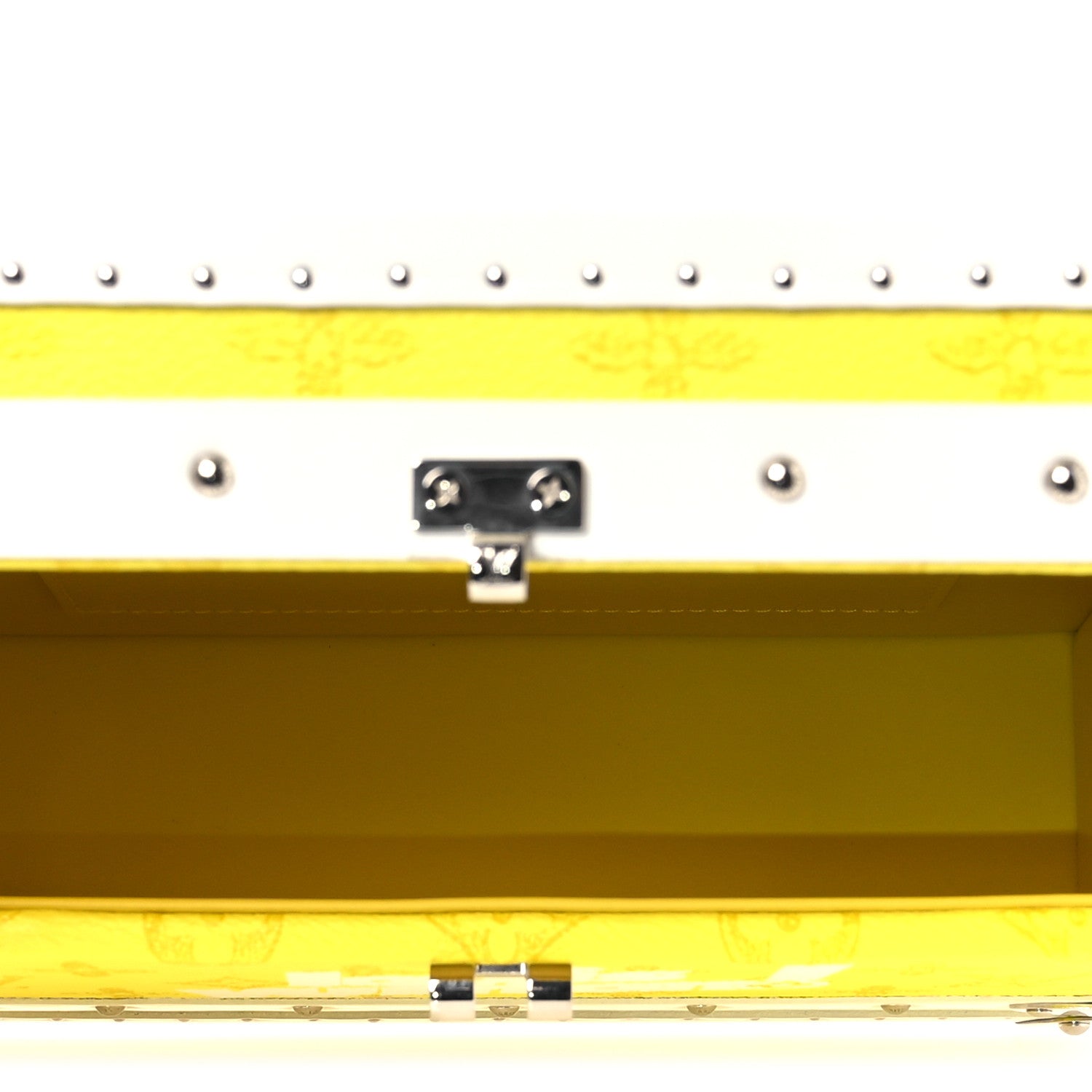 Louis Vuitton Vintage Monogram Everyday LV Clutch Trunk Jaune 4 of 8
