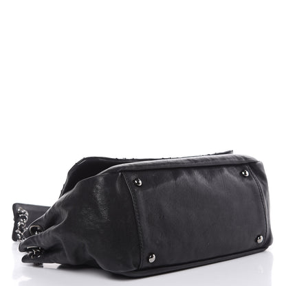 Chanel Calfskin Diamond Stitch Accordion Flap Black 4 of 14