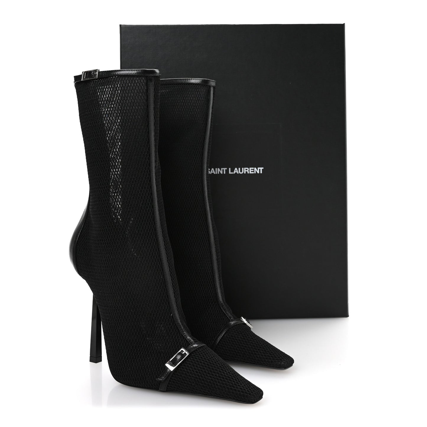 Elba Applique Tulle Aston 115 Boots 37 Black