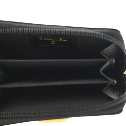 Chanel Caviar Quilted Boy Zip Around Coin Purse Wallet Black 5 of 9
