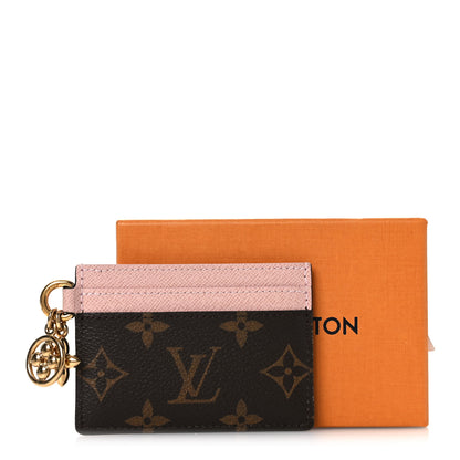 Louis Vuitton Monogram LV Charms Card Holder Rose Ballerine 7 of 7