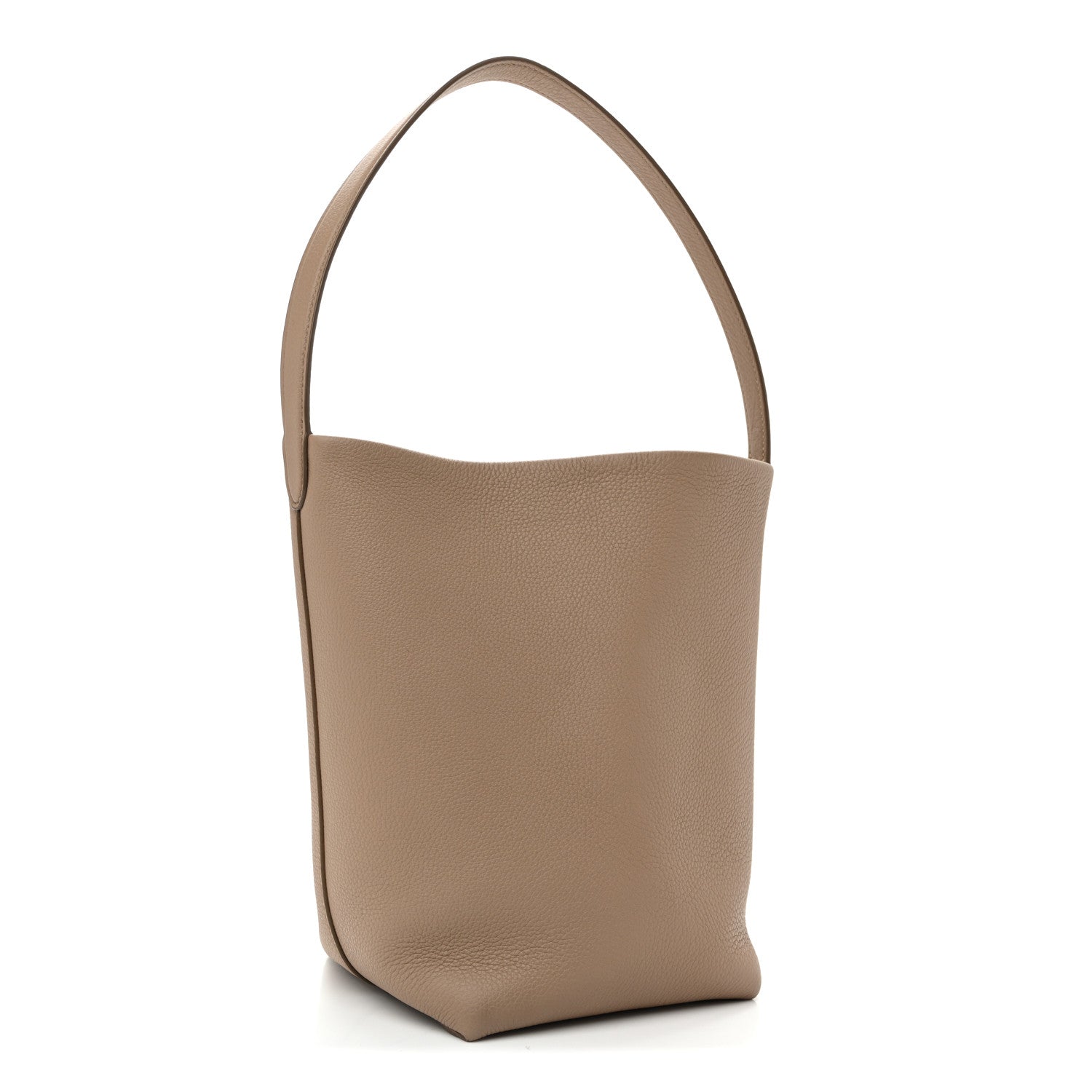 The Row Grained Calfskin Medium N/S Park Tote Dark Taupe 3 of 9