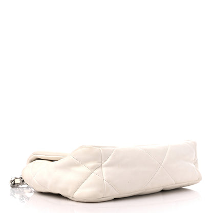 Chanel Lambskin Quilted Medium Chanel 19 Flap White 4 of 13