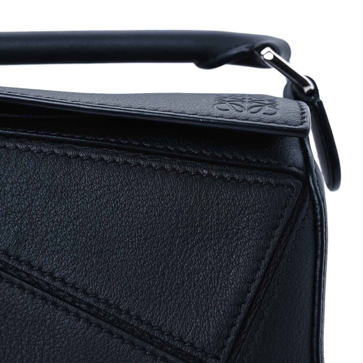 Calfskin Mini Puzzle Bag Black
