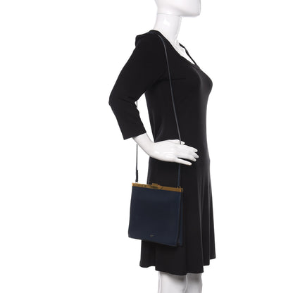 Celine Smooth Calfskin Mini Clasp Bag Navy 2 of 9