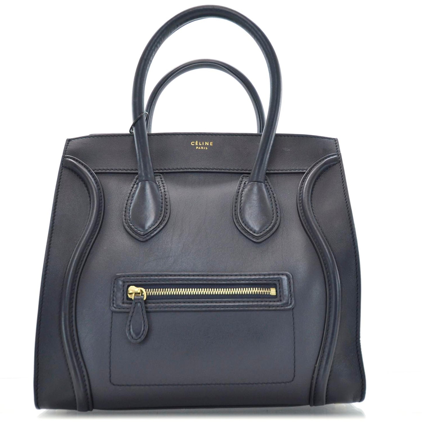 Smooth Calfskin Mini Luggage Navy