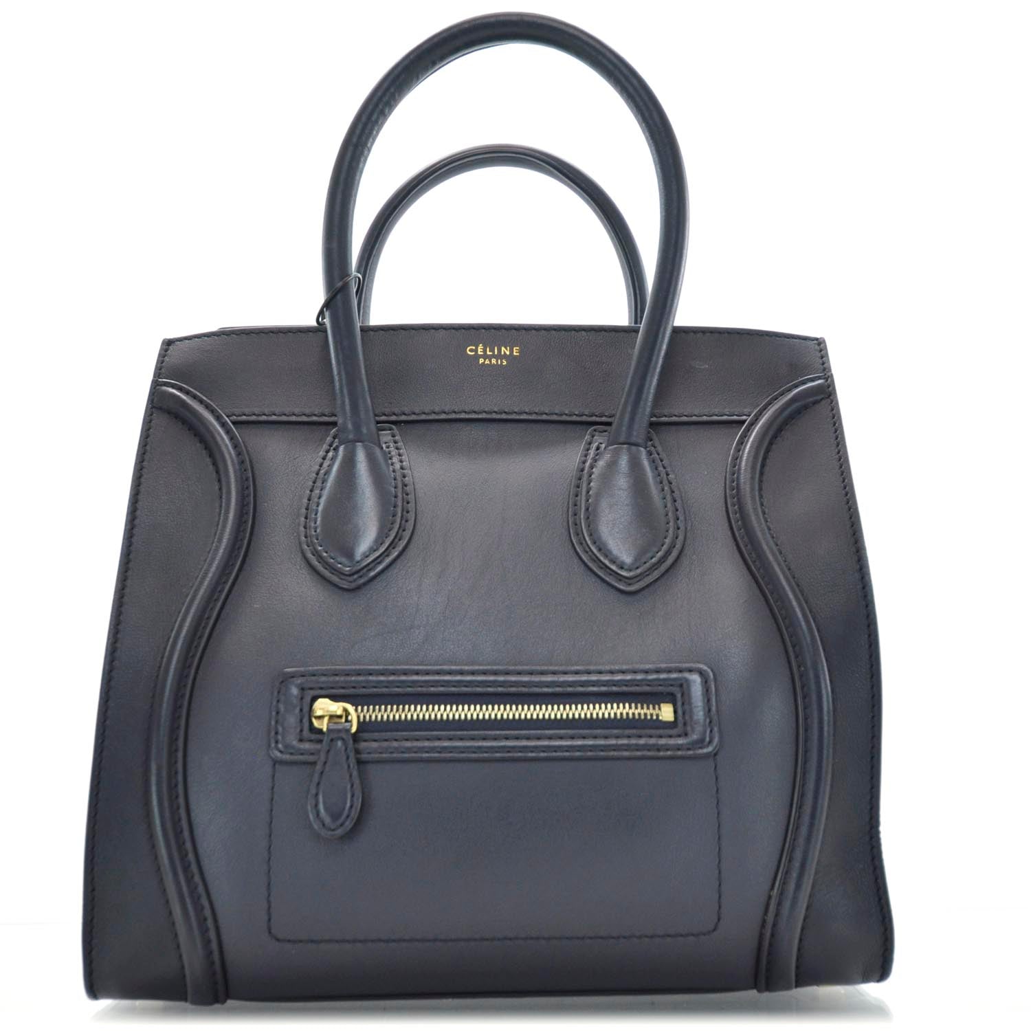 Celine Smooth Calfskin Mini Luggage Navy 1 of 10