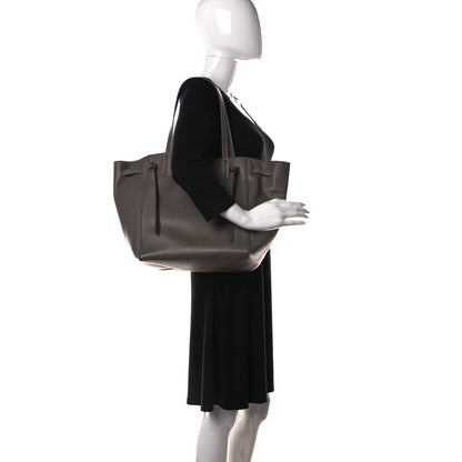 Celine Soft Grained Calfskin Small Belt Cabas Phantom Taupe 2 of 24