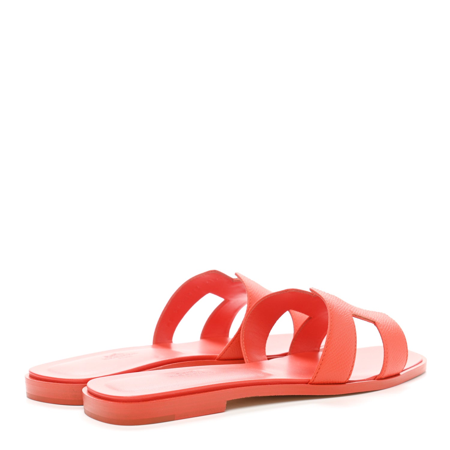 Hermes Epsom Oran Sandals 38 Orange Poppy 4 of 9