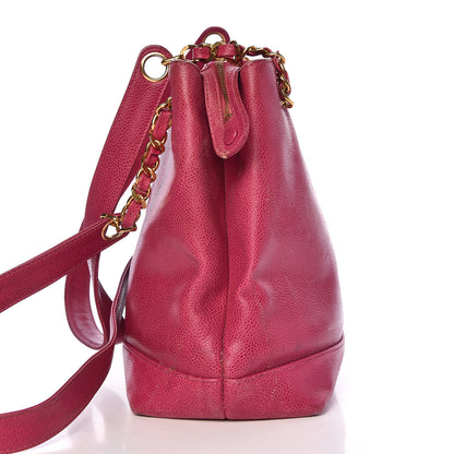 Chanel Caviar CC Shoulder Bag Pink 40 of 42