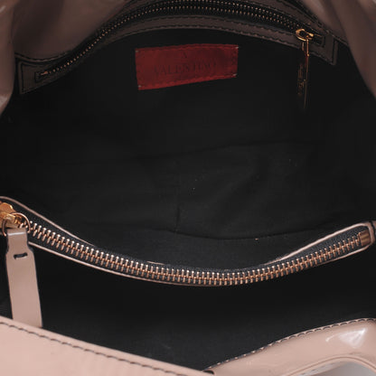 Valentino Garavani Patent Lacca Small Nuage Hobo Nude 5 of 7