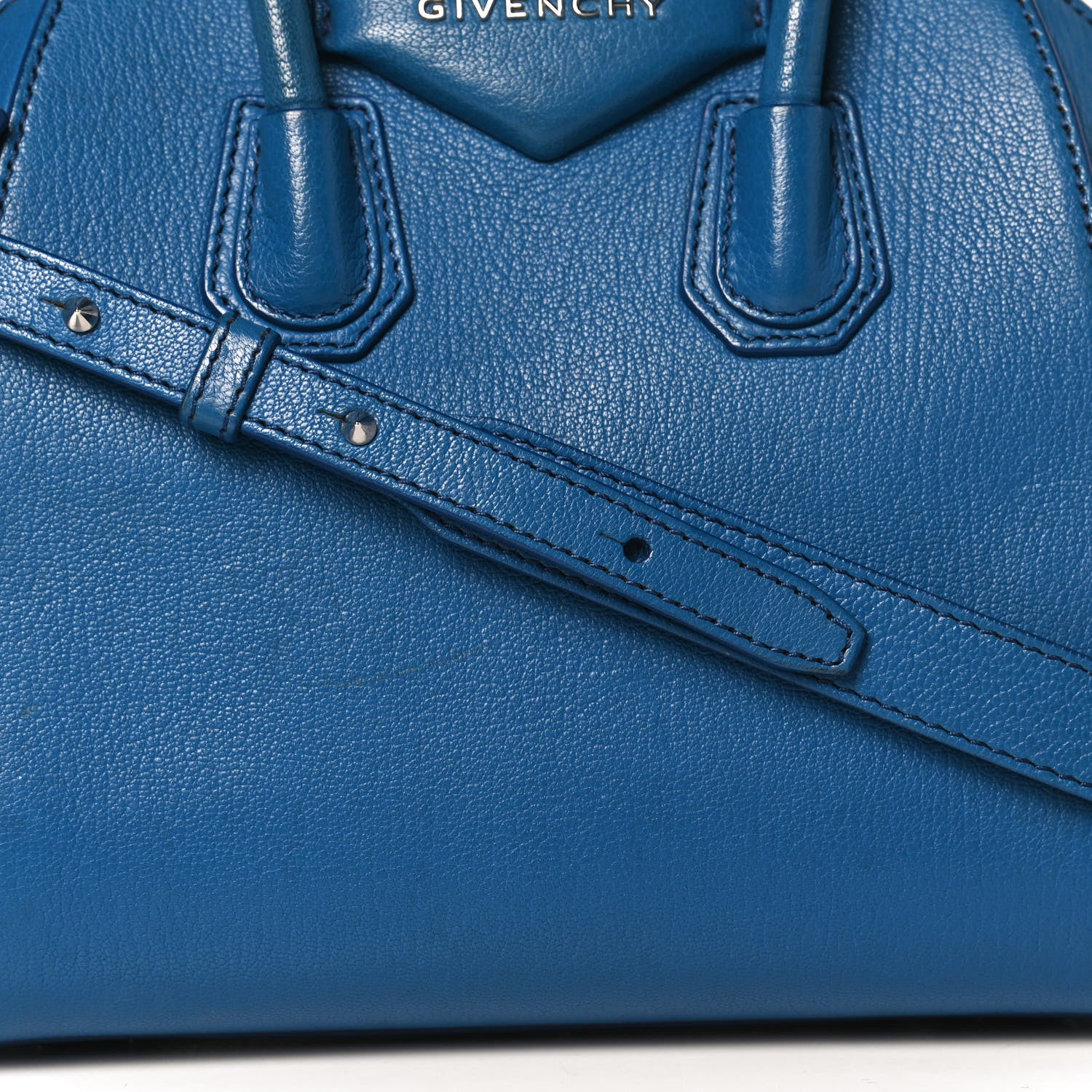 Givenchy Sugar Goatskin Mini Antigona Indigo Blue 8 of 10