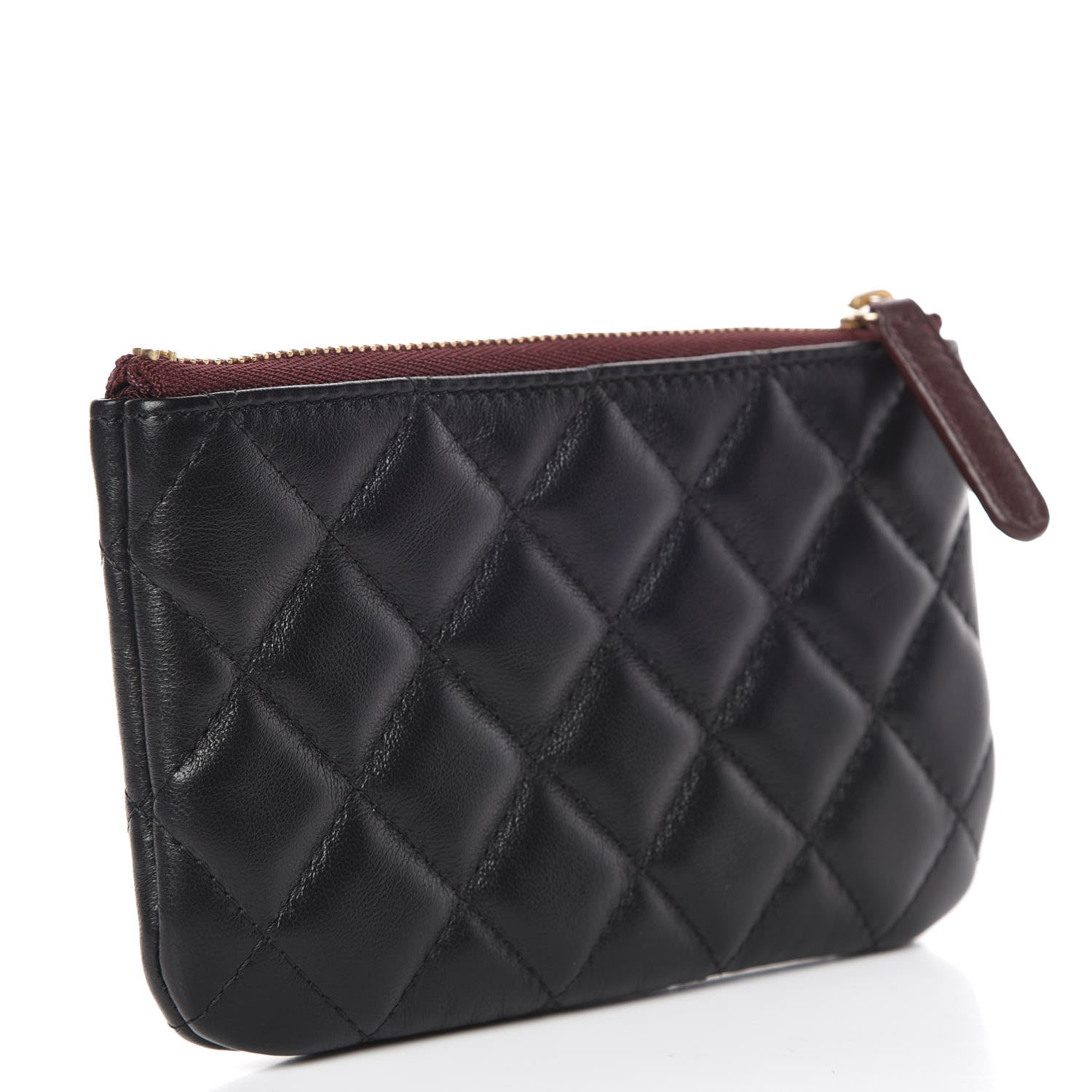 Chanel Lambskin Quilted Small Cosmetic Case Black 3 of 10