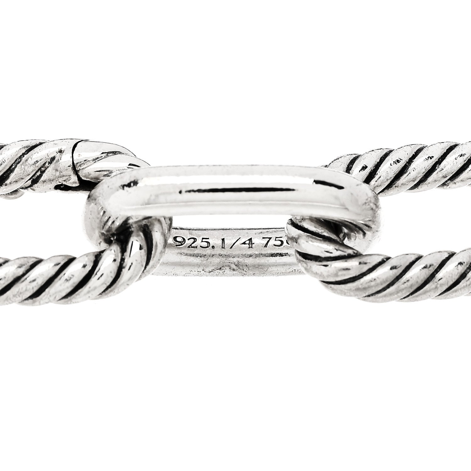 David Yurman Sterling Silver 18K Yellow Gold 11mm DY Madison Link Chain Bracelet 3 of 5