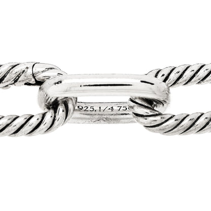 David Yurman Sterling Silver 18K Yellow Gold 11mm DY Madison Link Chain Bracelet 3 of 5