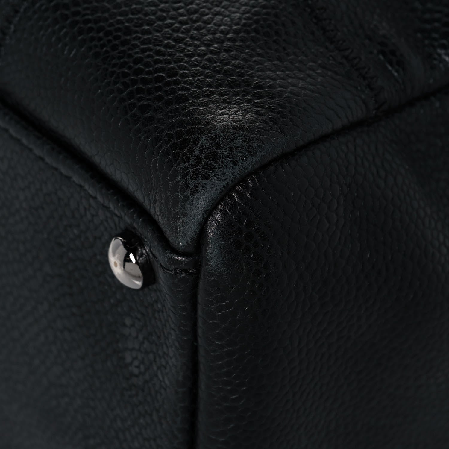 Chanel Caviar Square Stitched Tote Black 11 of 12
