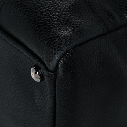 Chanel Caviar Square Stitched Tote Black 11 of 12