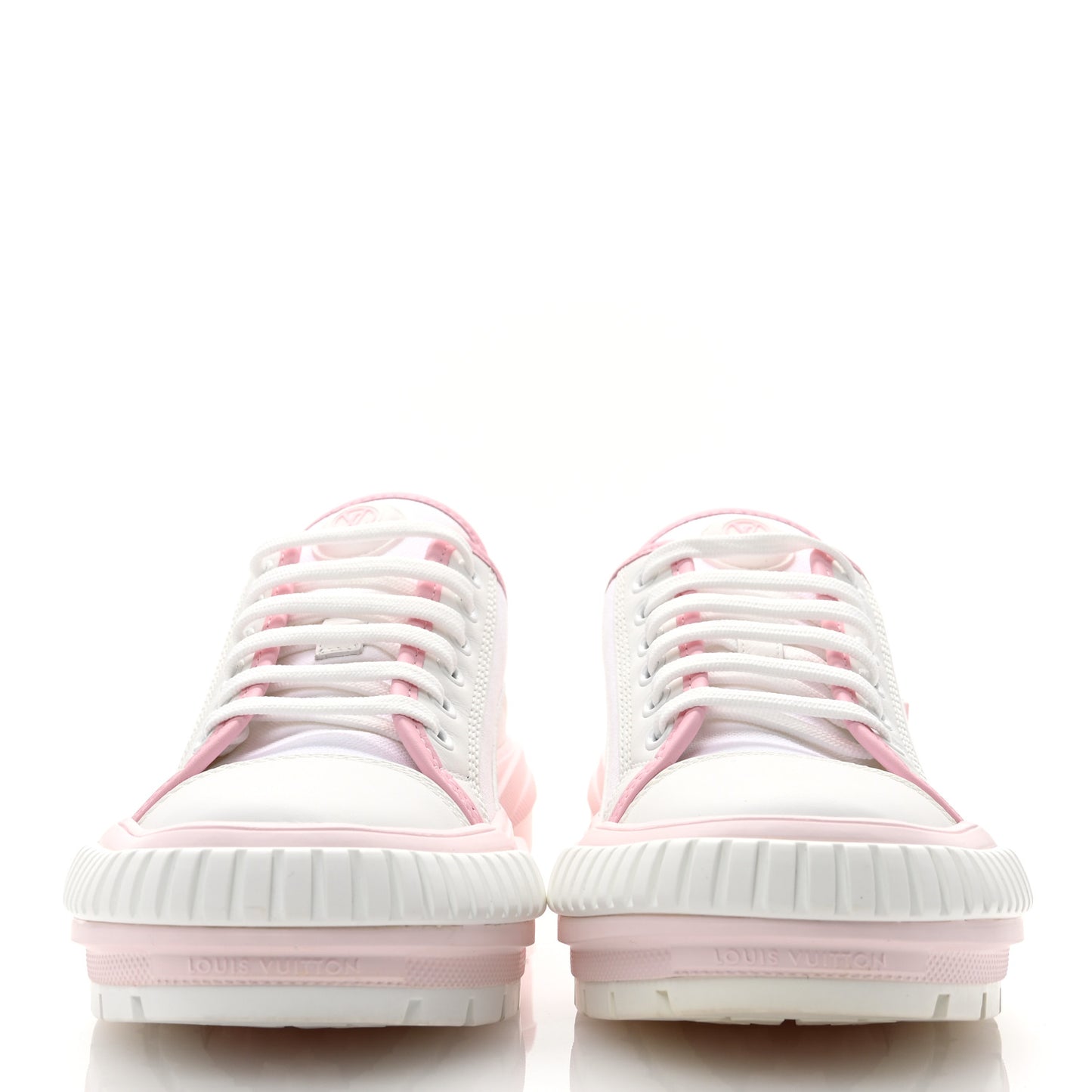 Canvas LV Squad Sneakers 38 White Pink